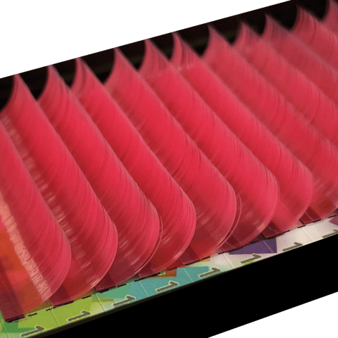 Bubblegum Pink Colored Eyelash Extensions