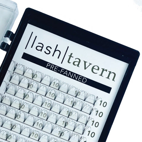 Prefanned Eyelash Extensions - Short Base