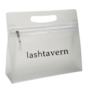 Lash Tavern White Essentials Dopp Makeup Bag