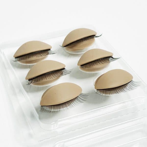 Replaceable Eyelids for Eyelash Extension Training Mannequin Head