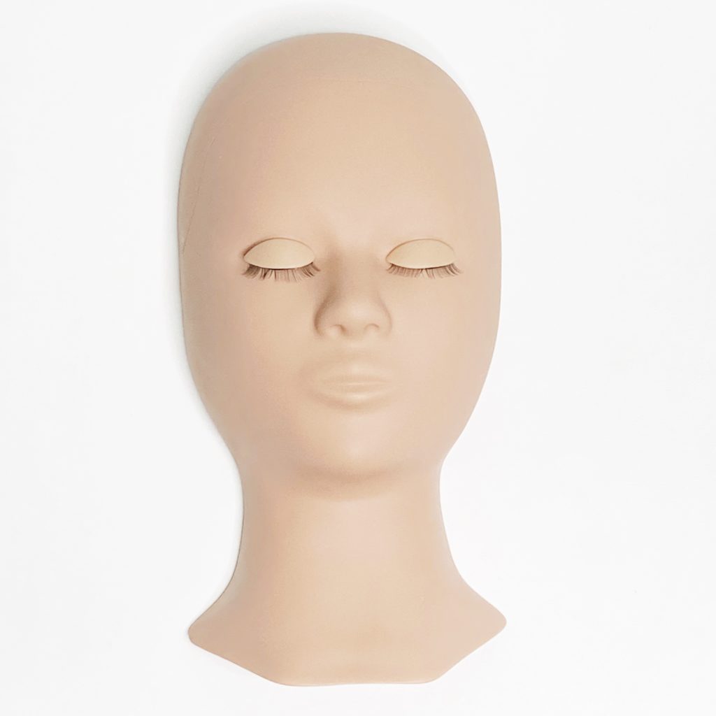 Eyelash Extension Training Mannequin Head with Replaceable Eyelids