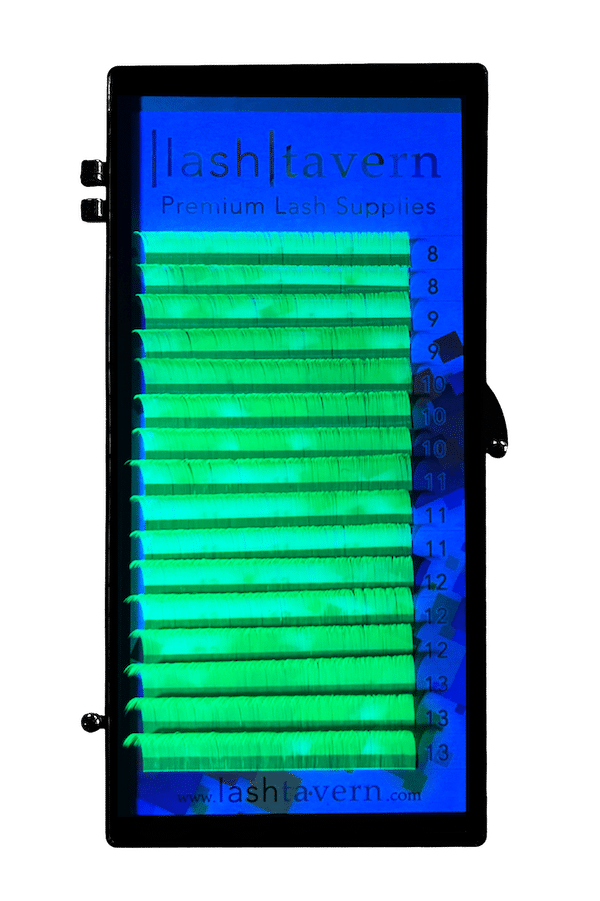 Neon Green Eyelash Extensions